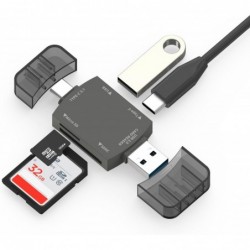 قارئ بطاقة SD USB C، محول Micro SD إلى USB 3.0