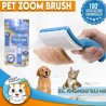 Brosse de toilettage autonettoyante PetZoom avec tondeuse pour animaux de compagnie en prime