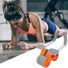 Ab Wheel avec support de coude - Roues d'exercice 4D Abs avec support de coude - Rouleau de roue abdominale avec poignée