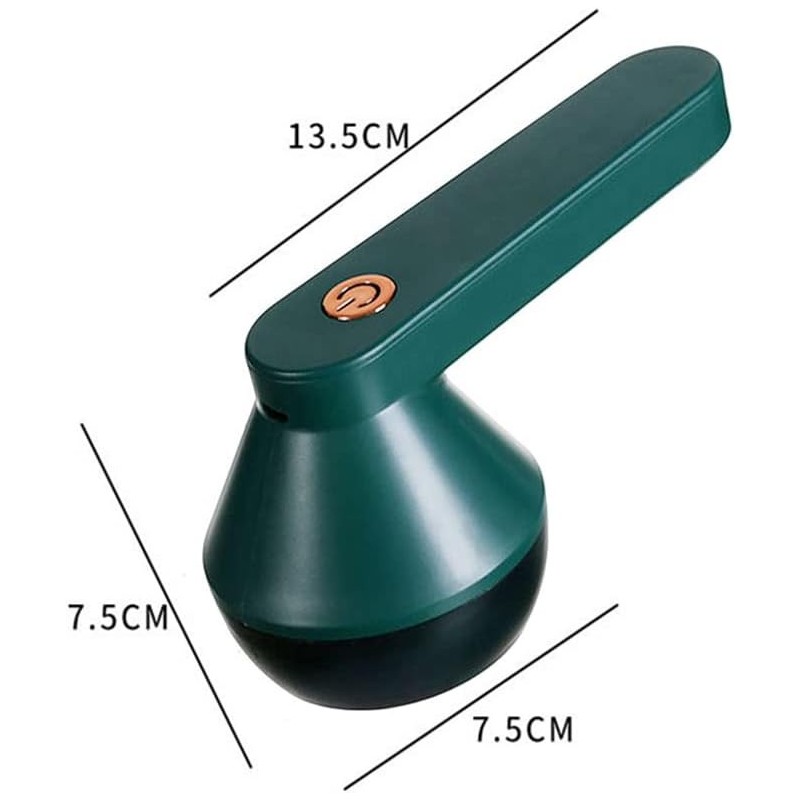 BYYLECL Rasoir électrique anti-peluches rechargeable avec 6 lames USB pour laine Vert foncé