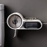 Porte-Papier Toilette avec Rangement, étagère Murale for Porte-Papier hygiénique de Salle de Bain, Porte-Rouleau de Papier
