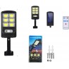 UHEAL Lampes solaires d'extérieur 30 000 W 1600 LED Grand réverbère solaire LED 20 000 mAh Lumière solaire avec détecteur de