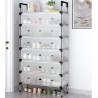 GLFNB Armoire à Chaussures cachée, organisateurs et rangements de Chaussures en métal, Petite étagère à Chaussures pour