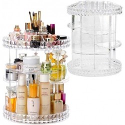 360 Degree Rotating Adjustable Multifunction Acrylic Makeup Organizer